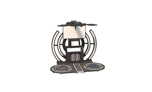 modern dancing machine 3d model