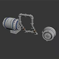 Industrial Mechanical Pipe Fittings With Cylindrical Metal Components Structure
