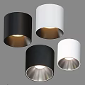Modern Minimalist White and Black Downlights Spotlights Indoor LED Lighting Fixtures