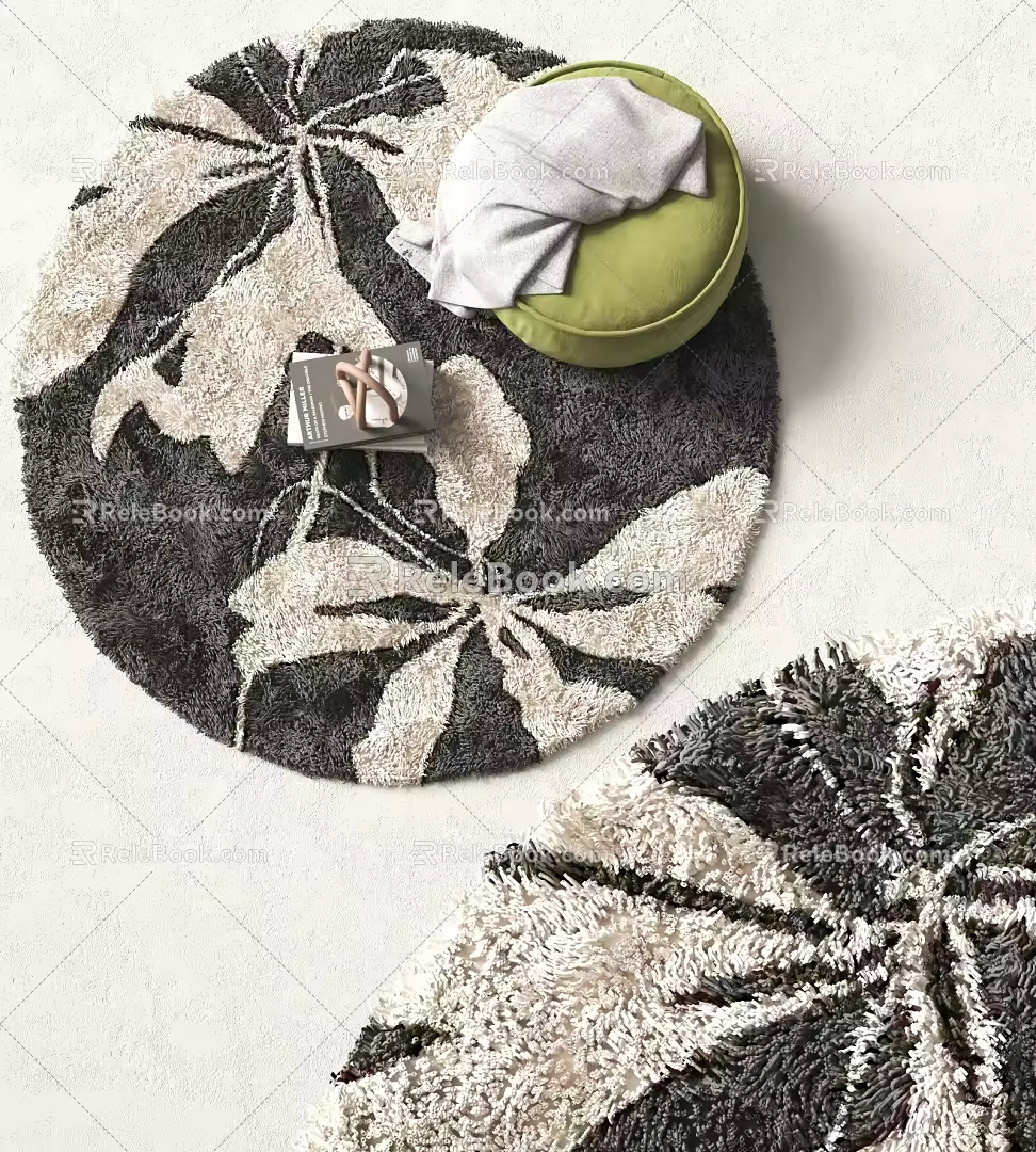 Modern Round Carpet 3d model