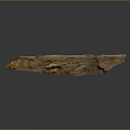 Natural Weathered Terrain Sample With Brown Orange Textured Surface And Irregular Shape