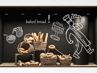 Modern Window Shop 3d model