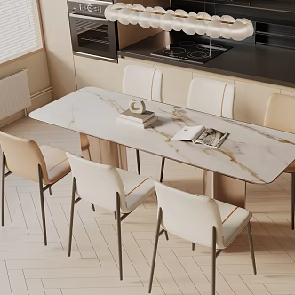 Modern table combination 3d model