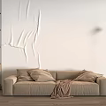 Modern double sofa 3d model