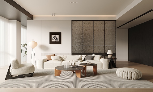 modern living room 3d model