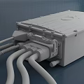 Modern motor controller 3d model