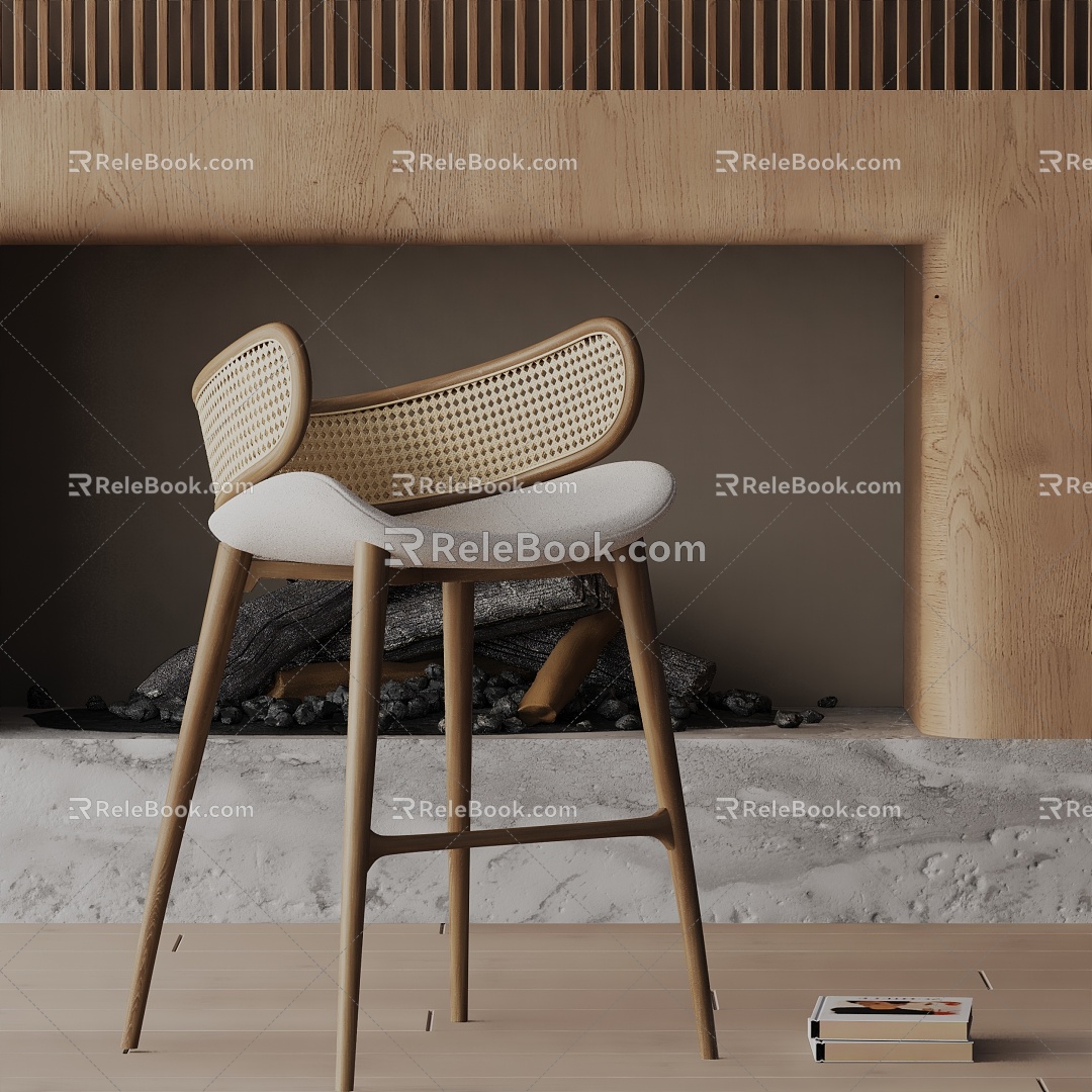 Modern Bar Chair 3d model