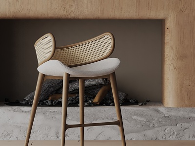 Modern Bar Chair 3d model