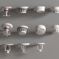 Sirens Emergency Alarm Smoke Alarm Monitor Fire Alarm 3d model