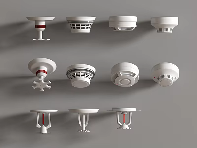 Sirens Emergency Alarm Smoke Alarm Monitor Fire Alarm 3d model