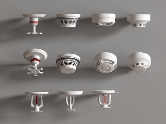 Sirens Emergency Alarm Smoke Alarm Monitor Fire Alarm 3d model