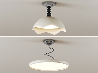 Antique ceiling lamp 3d model