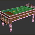 billiard billiard table billiard case billiard club billiard rack billiard table 3d model