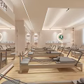 Spacious Pilates Studio With Modern Equipment And Bright Interior