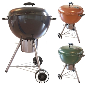 Modern barbecue oven 3d model