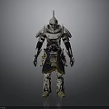 Weapons For Medieval Warrior With Decorative Armor And Battle Gear