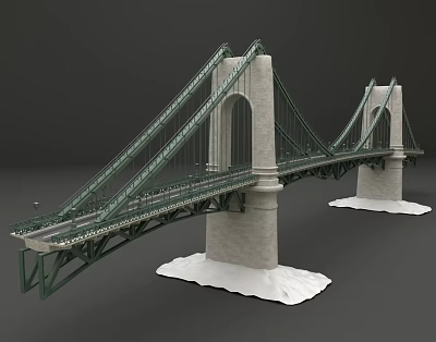 Modern bridge bridge ornaments 3d model Modern bridge bridge ornaments 3d model