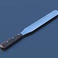 Serrated Kitchen Knife With Wooden Handle And Sharp Metal Blade For Cooking