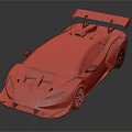Green OPPO Racing Car With Sleek Exterior And Rear Wing Design Details