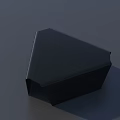 Black Geometric Pendant Modern Minimalist Design Home Decor Accessory With Sleek Angular Shape