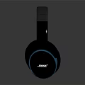 High Quality Electronic Over Ear Headphones With Black And Blue Design