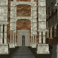 European style ancient architecture European style ancient castle medieval castle European vintage architecture 3d model