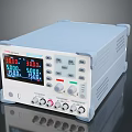 Digital Adjustable Power Supply with LCD Display and Precision Control Knobs 3d model