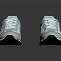 Stylish White Kappa Sneakers With Blue Tongue Lining White Laces And Yellow Green Sole Accents