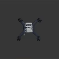 Advanced Mobile Medical Monitoring Device With Digital Display And Rolling Wheels