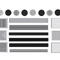 Various Air Conditioner Vent Designs With Different Shapes And Grid Patterns 3d model