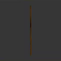 Unique Magical Wooden Staff With Curved Handle And Colorful Star Shaped Top Decoration