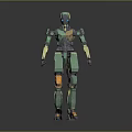 Robot Assistant Small Robot Butler Robot Butler Figure Game Figure 3d model