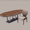 Modern Dining Table And Chairs Set With Wooden Top Metal Frame And Upholstered Seats
