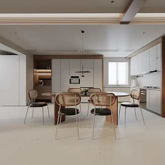 Modern table combination 3d model