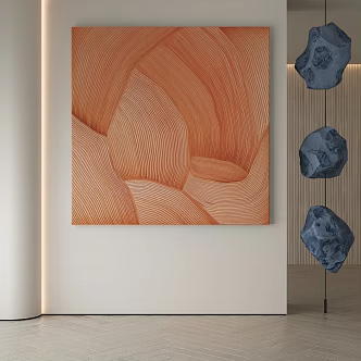 modern decorative painting 3d model