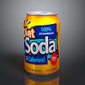 Refreshing 100% Unsweetened Diet Soda With 0 Calories New Beverage Can