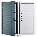 Modern security door Single door entry door 3d model