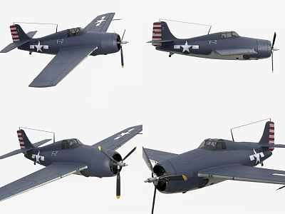 Military Fighter Jets Multiple Views And Details 3d model