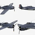 Military Fighter Jets Multiple Views And Details 3d model