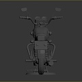 Modern motorcycle two-wheeled motorcycle off-road motorcycle road racing motorcycle 3d model