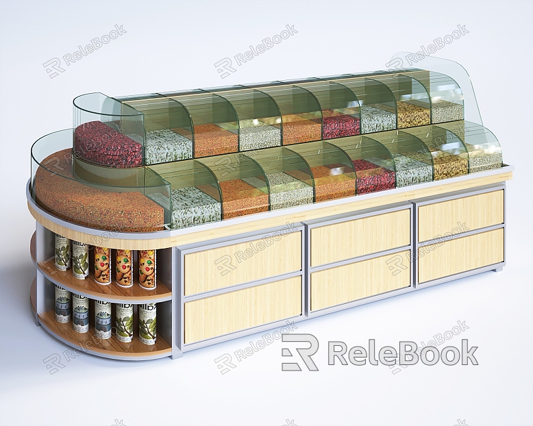 Supermarket Decoration Cabinet Supermarket Shelf Supermarket Display Rack Supermarket Commodity Cabinet model