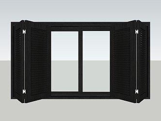 Shutters Aluminum alloy shutters 3d model