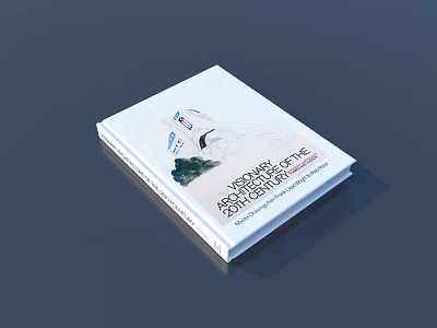 Modern Architecture Aesthetics Book With Contemporary Design Elements on Cover 3d model