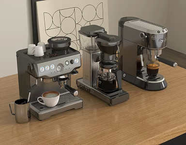 Modern coffee machine coffee cup coffee 3d model
