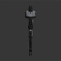 Futuristic Sci Fi Weapon With Scope Barrel Metallic Texture And Mechanical Design 3d model