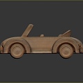 Modern Toy Car Wooden Car Wooden Car Wooden Car 3d model