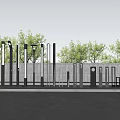 Landscape lighting combination 3d model