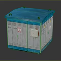 10kV Feeder Electrical Equipment Industrial Distribution Cabinet with Blue Top and White Body