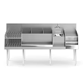 Modern Stainless Steel Kitchen Cabinets With Various Storage Designs And Countertops