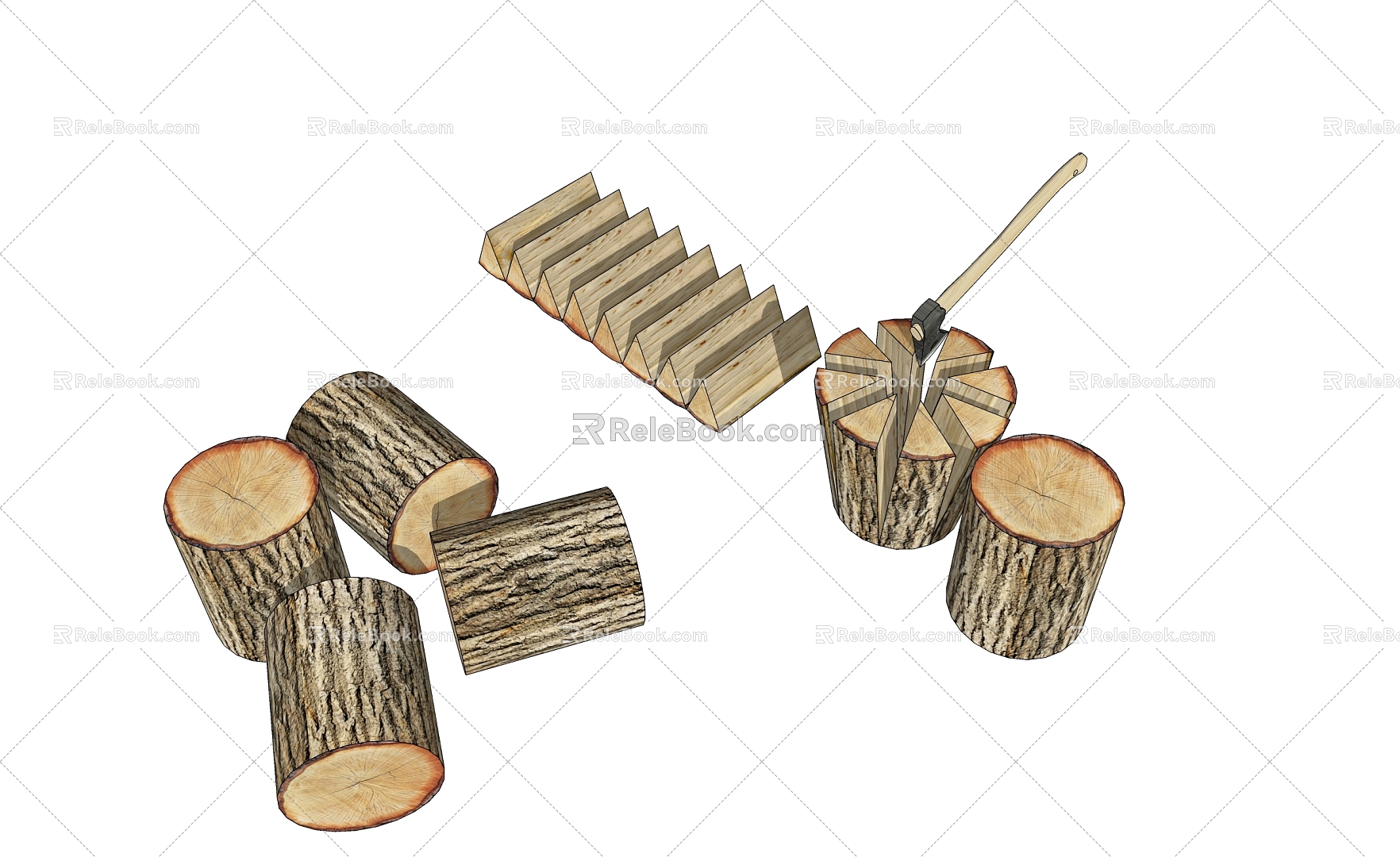 Wood 3d model